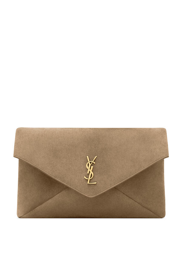 Cassandre Large Envelope Pouch in Suede