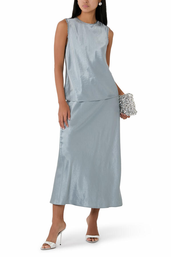 Scallop Sleeveless Shell Top