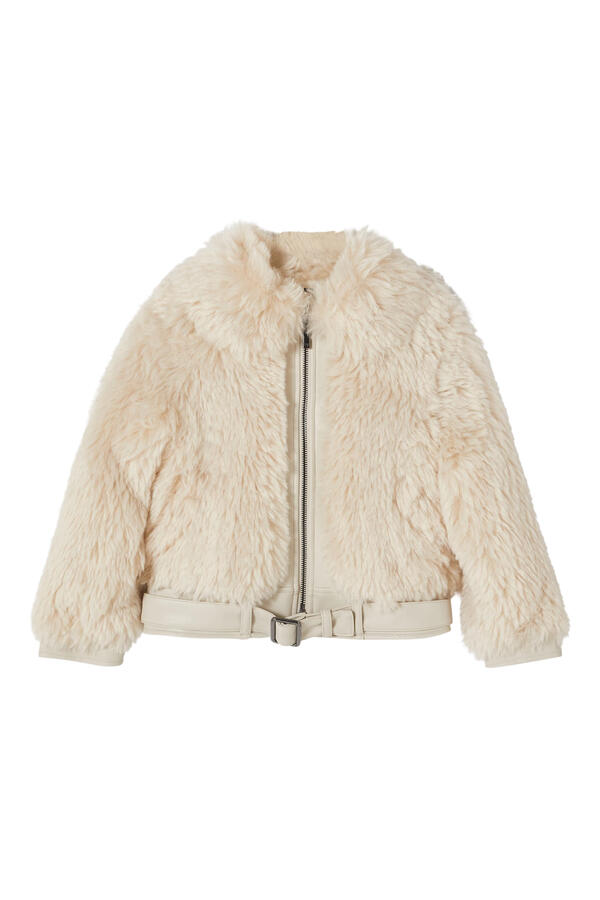 Kids Zip-Up Fur Jacket