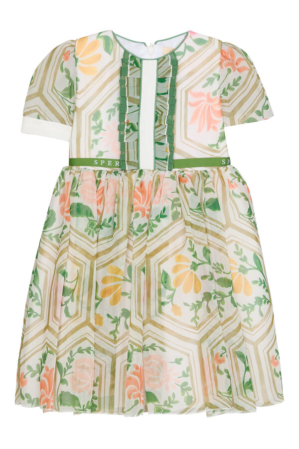 Floral Honeycomb-Inspired Dress