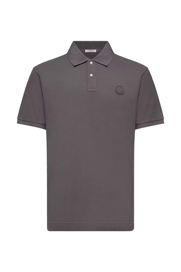 Logo Patch Cotton Piquet Polo Shirt