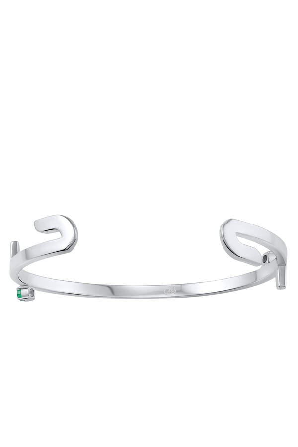 Silver Word Cuff