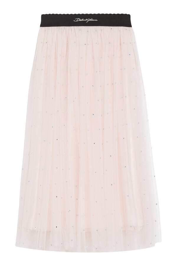 Kids Tulle Skirt with Rhinestone Embellishment