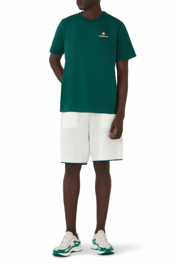 Palm Tree Emblem Crochet Shorts