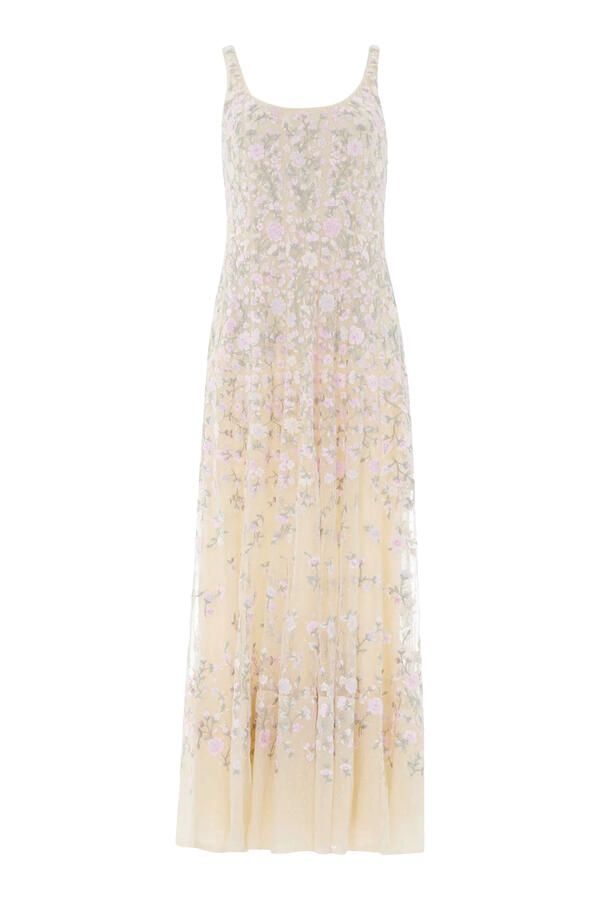 Sylvia Rose Scoop Neck Ankle Gown