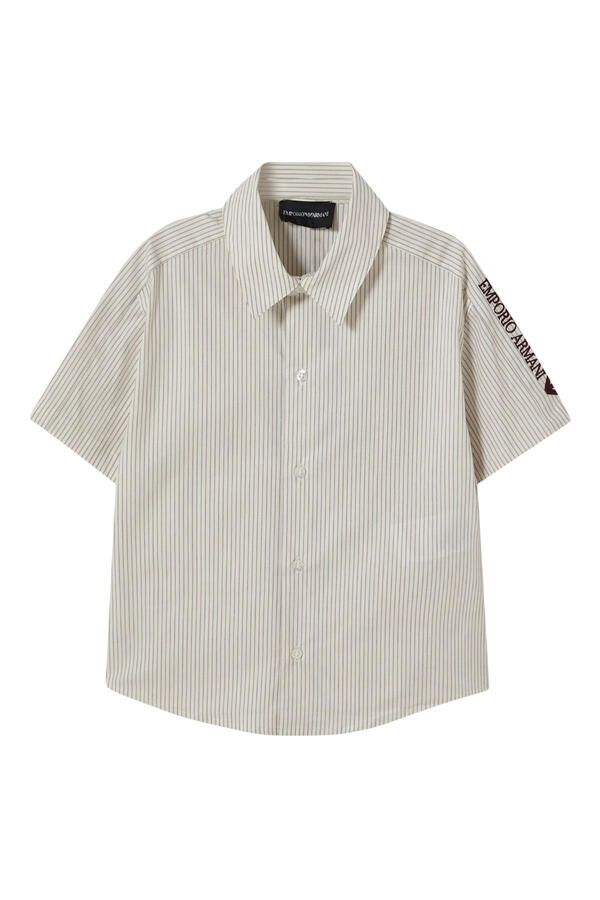 Kids Pinstriped Classic Collar Shirt