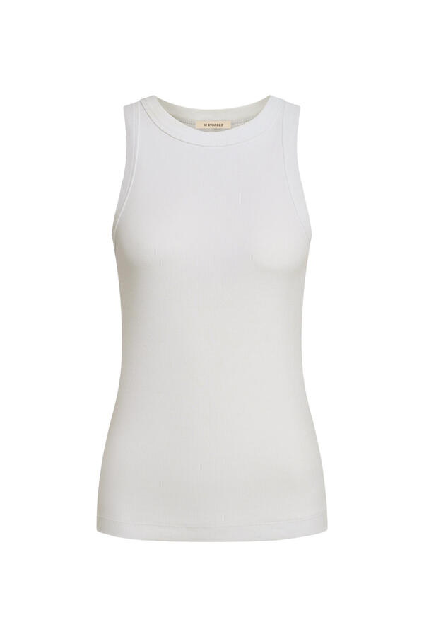 Ribbed Cotton Tank Top
