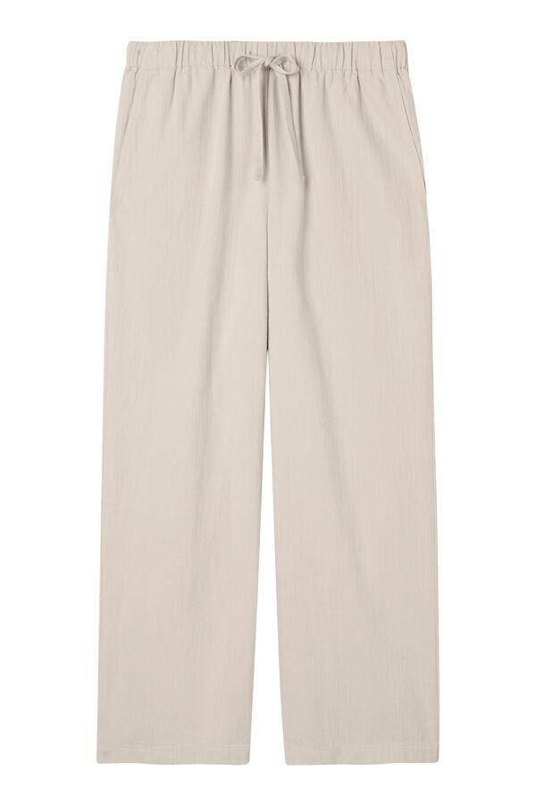 Drawstring Straight Trousers