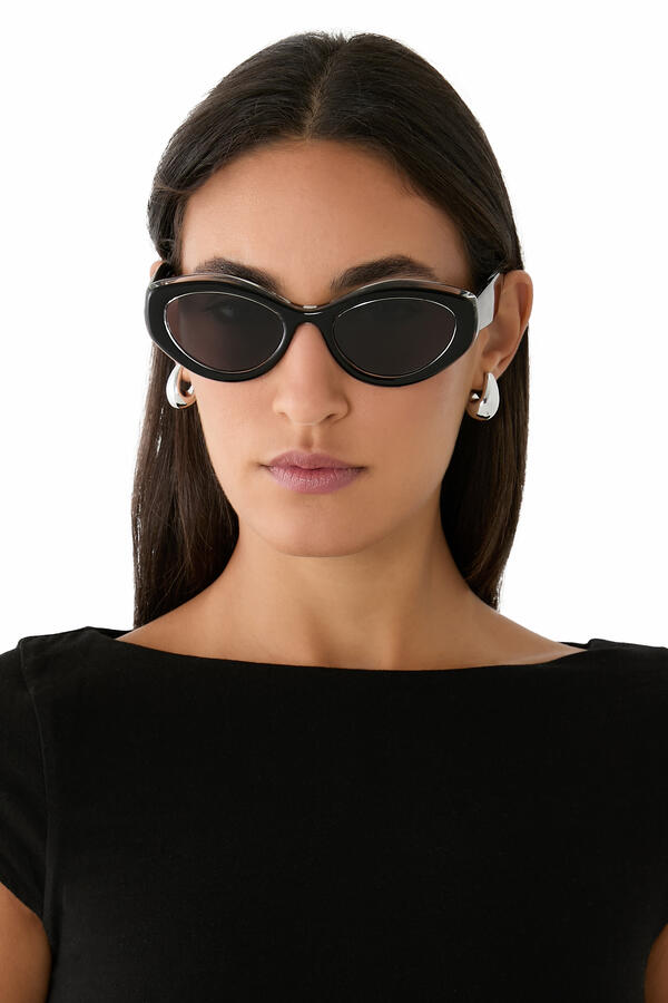 Logo Oval-Frame Sunglasses