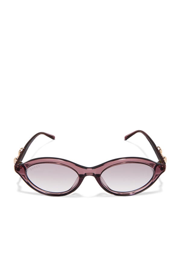 Oval-Frame Sunglasses