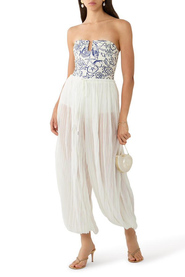 Afton Crinkle Jersey Balloon Pants