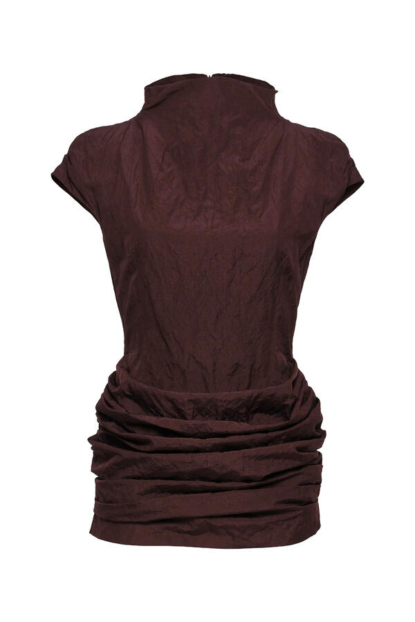 Fitted Draped Mini Dress