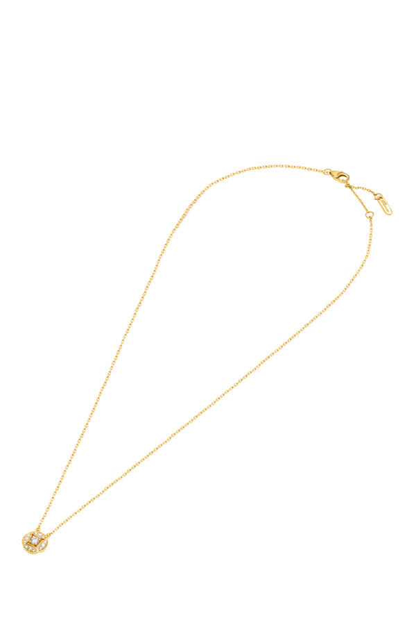 Barq Marquise Circle Necklace, 18k Yellow Gold & Diamonds