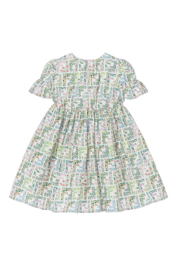 Kids FF Print Cotton Dress 
