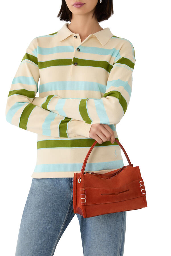 Suede Small Loafer Bag