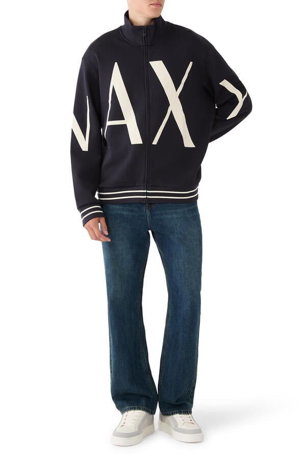 AX Logo Zip-Up Sweatshirt