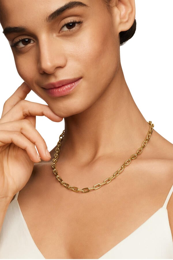 قلادة دي واي ماديسون بتصميم سلسلة، ذهب أصفر عيار 18