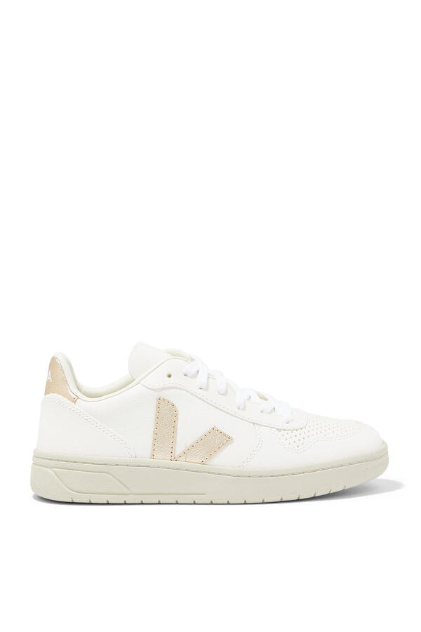 V-10 Metallic Low-Top Sneakers