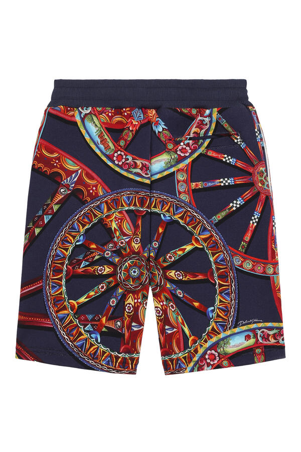Kids Carretto-Print Bermuda Shorts