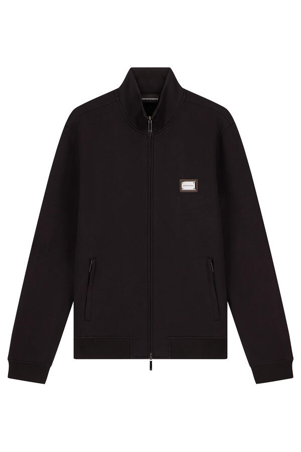 Logo Plaque Full-Zip Sweatshirt