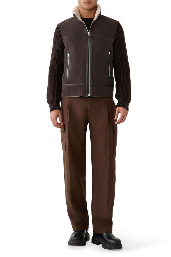 جاكيت جوناثان فرو شيرلينغ وخامات مختلطة