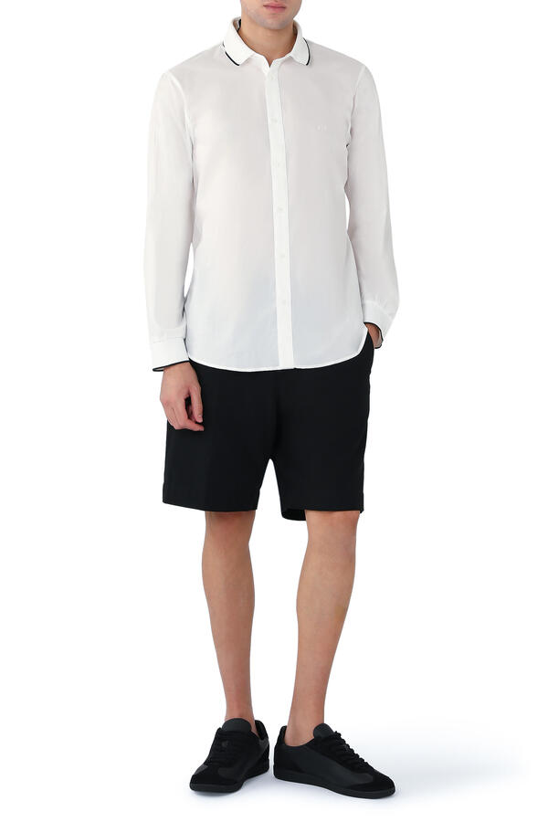 AX Logo Rib Details Shirt