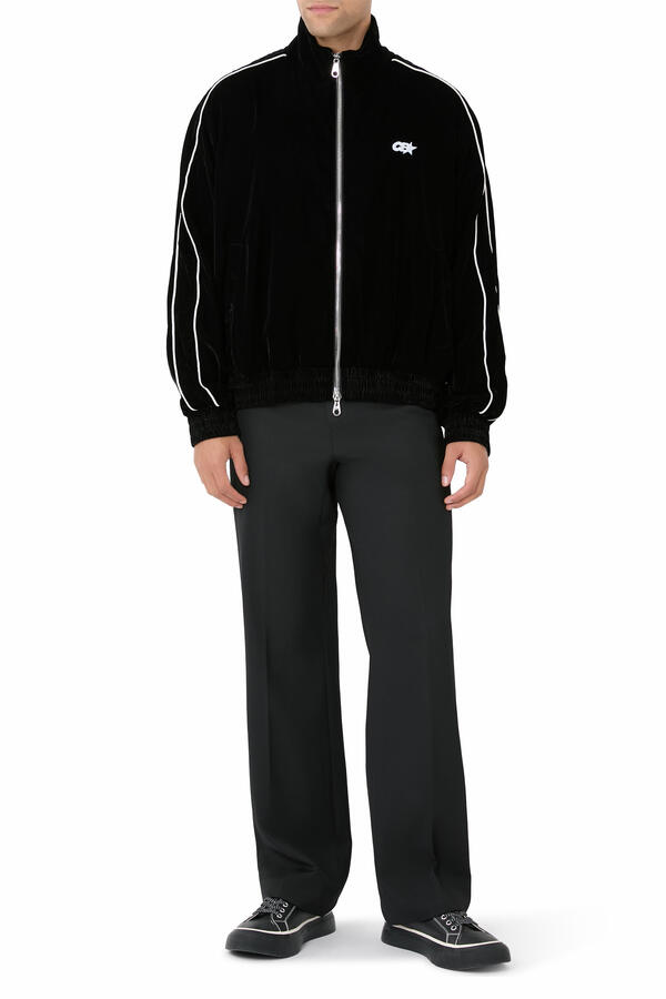 Velour Track Jacket