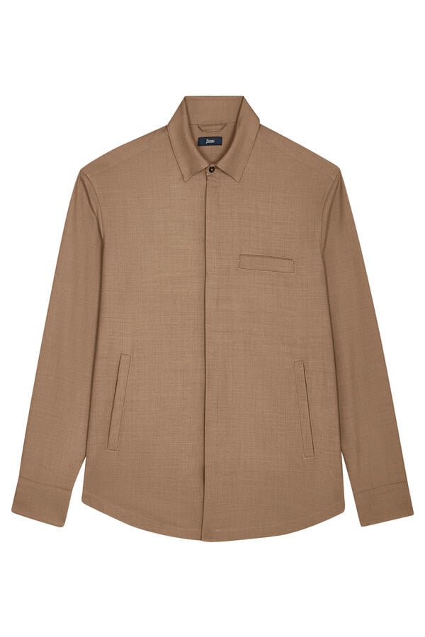 Wool Gabardine Shirt