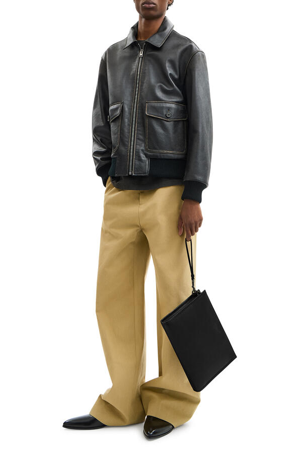  Logo Leather Pouch 