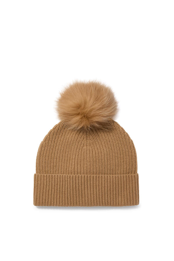 Kids Pom-Pom Cashmere Beanie