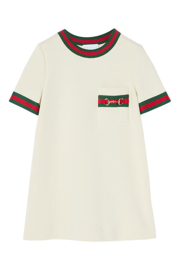 Kids Horsebit Cotton Dress