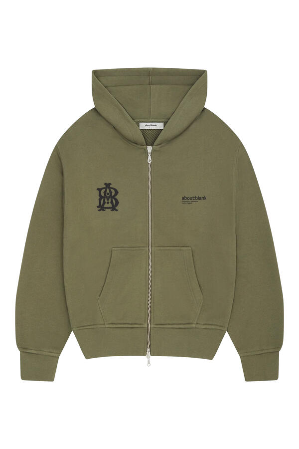 Dual Logo Zip Hoodie