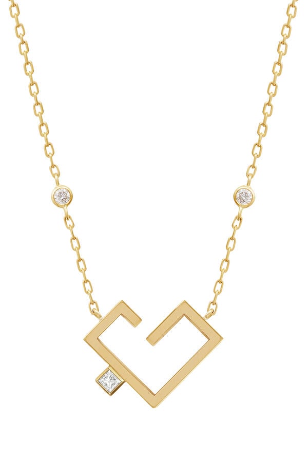 Hubb Necklace, 18k Yellow Gold & Diamonds