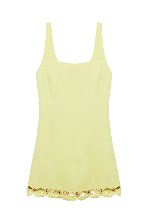 Lindley Studded Linen Dress