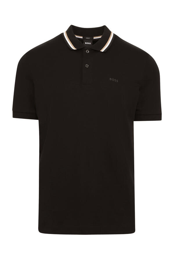 Striped Collar Polo