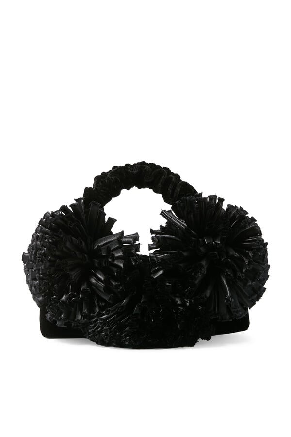 Mini Velvet Pom Tote