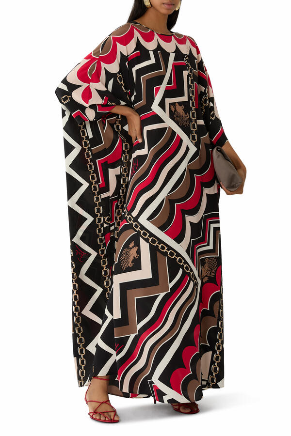 Istrice Print Long Kaftan