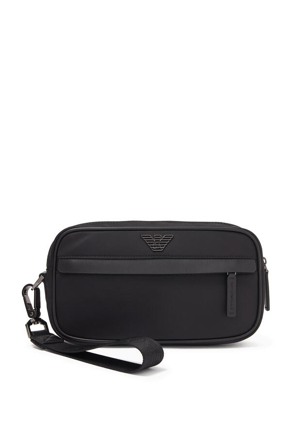 Metal Eagle Logo Nylon Beauty Case