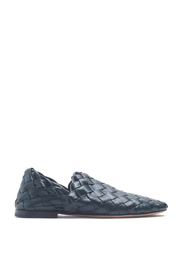 Intrecciato Leather Loafers