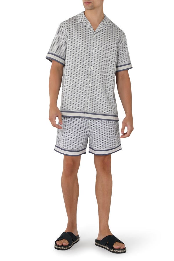 Galliano Border Shirt