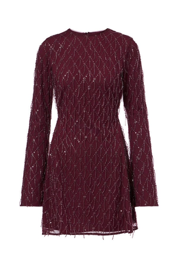 Sequins Mini Flared Dress