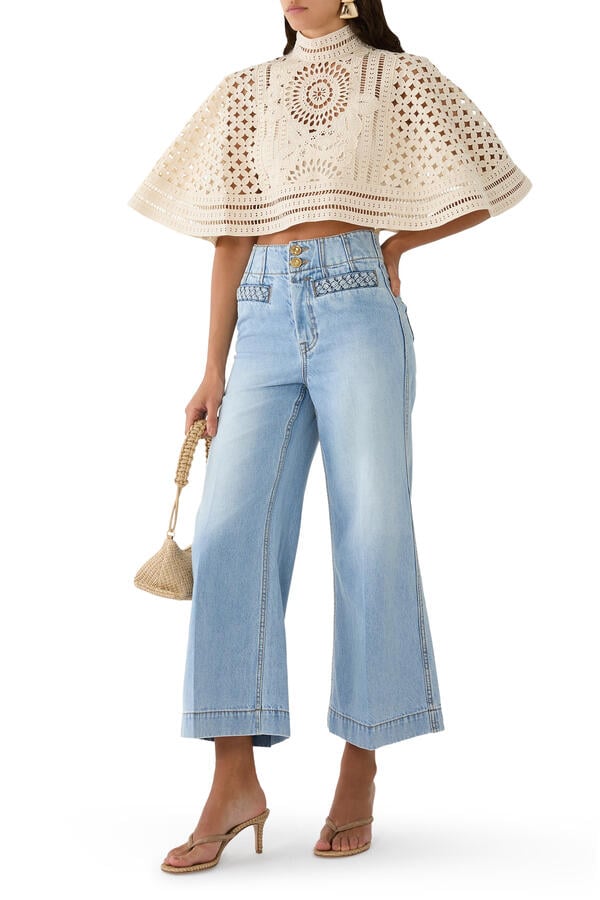 Indra Cropped Flare Jeans