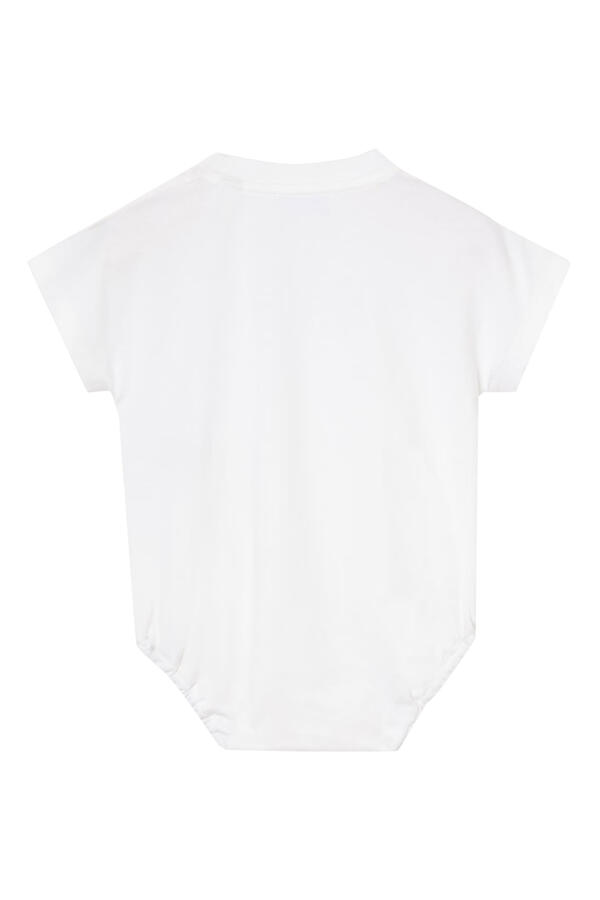 Kids Check Cursive Logo Cotton Bodysuit