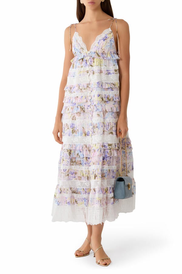  Solstice Tiered Midi Dress 