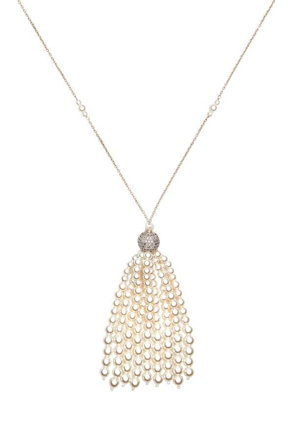 Selina Pearl Tassel Necklace