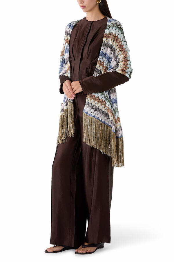 Lace Raschel Fringe Scarf