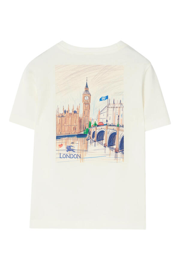Kids London Bear Cotton T-Shirt