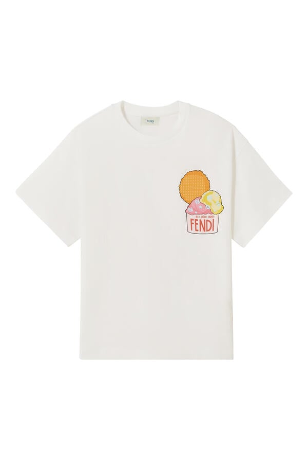 Kids Ice Cream-Print T-Shirt