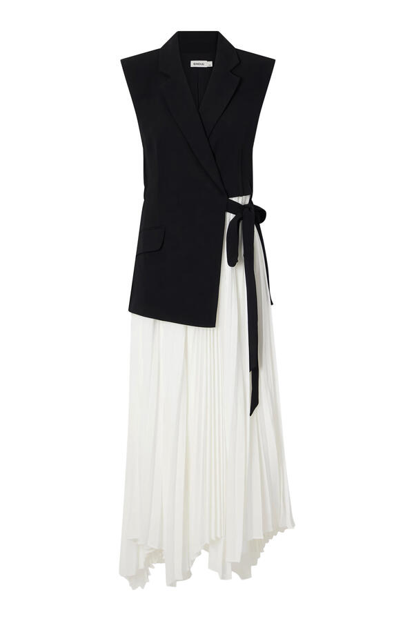 Helena Combo Blazer Midi Dress