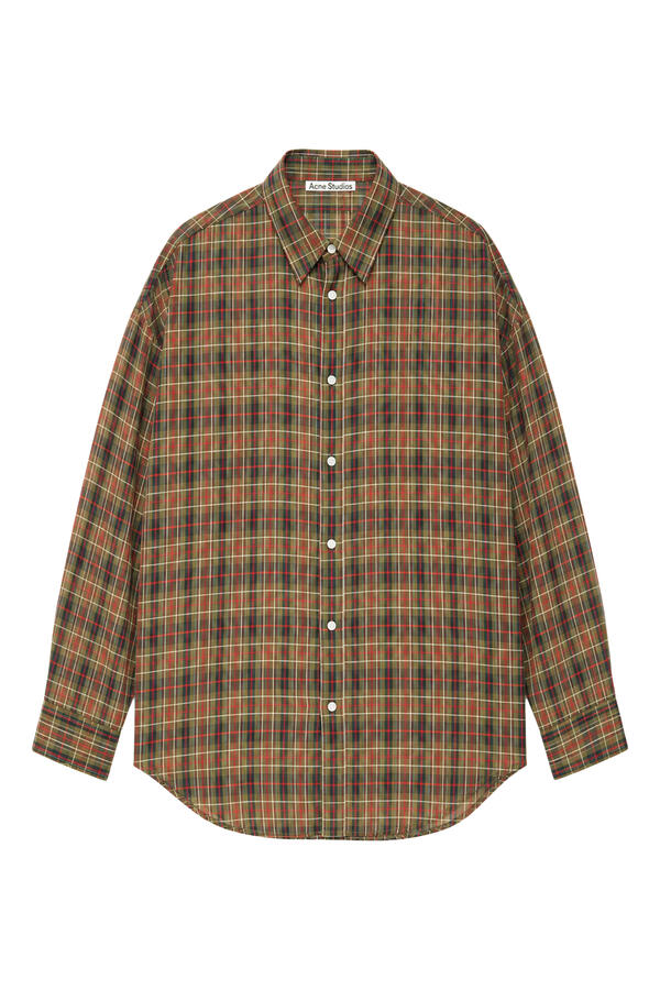 Flannel Button-Up Shirt